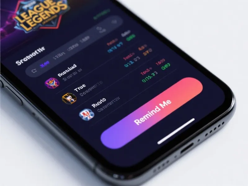 赛程提醒功能展示